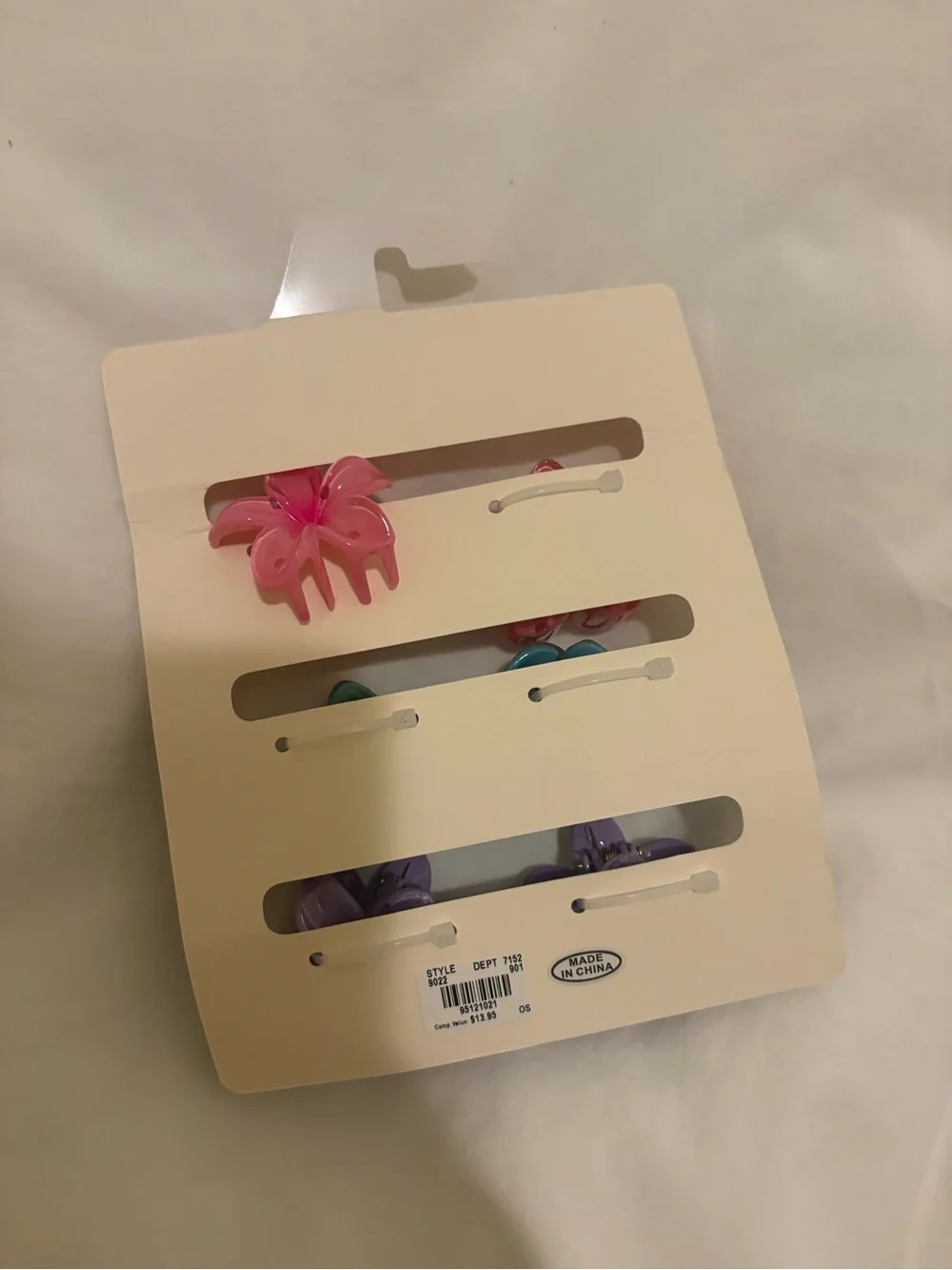 Aeropostale - NWT Mini Tropical Flower Claw Hair Clip 6-Pack